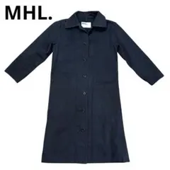 【レディース】MHL. エムエイチエル ステンカラーコート 1 ネイビー 4Q5のサムネイル