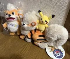 ポケモンセンター沖縄限定 ぬいぐるみセット ガーディ ウインディ