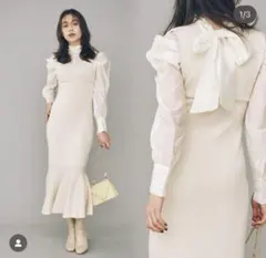 mercuryduoドッキングニットワンピース