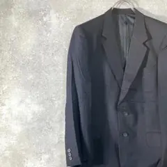 Aquascutum　テーラードジャケット　長袖　ネイビー　シングルボタン　無地のサムネイル