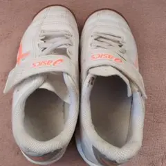 asics キッズスニーカー ホワイト/オレンジ