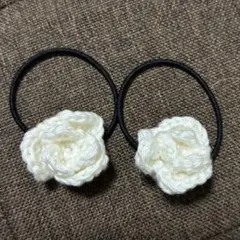 070)ヘアゴム2個セット／ハンドメイド