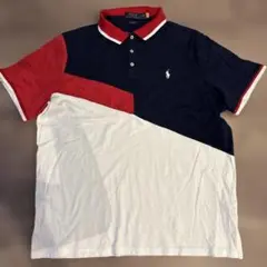 Polo Ralph Lauren‼️カラー ブロック ポロシャツ XL