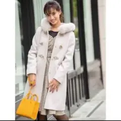 ミッシュマッシュ　ビット付きロングダッフルコート