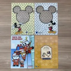 キャラクターA4クリアファイル４点セット