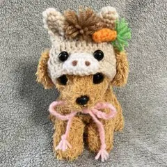 2026年午年♥馬の帽子♥小型犬用帽子・プードル用♥ハンドメイド