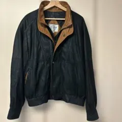 レザーアウター　バイカラー　USAビンテージ