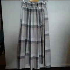 レイカズン ビッグチェック ロングスカート