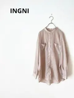 INGNI イング　スケルトンシンプルロングシャツ