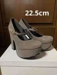 パンプス エスペランサ チャコールグレー 厚底パンプス