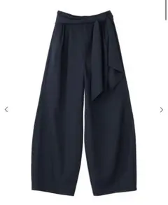 【Aimeine新品】バレルリボンパンツ　ネイビー