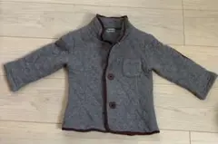 グレー ボタン留め ジャケット