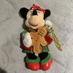 ディズニー ミニー ぬいぐるみバッジ クリスマス 2022