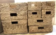 【9／8までの出品】ニトリ　自然素材バスケット　ムスカ　かご　9点