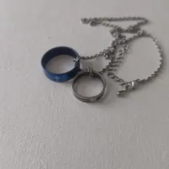 ２連リングネックレス