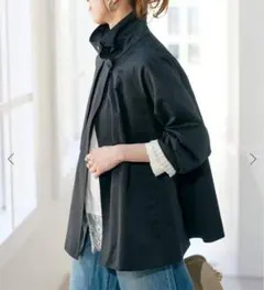 【Spick & Span】新品 CO/PAスタンドカラーショートコート 38