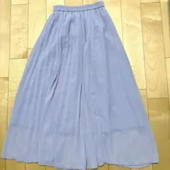 最終値下げ★GU　ジーユープリーツスカート　ロングスカート　XS パープル系
