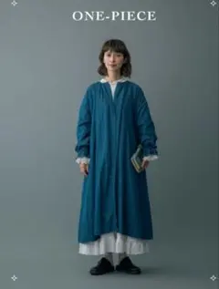 サマンサモスモス×kazumiコラボ　袖口刺繍デニムワンピース