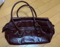 ANNA SUI レザービンテージバッグ　バーガンディ