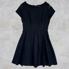 JILLSTUART 半袖 ワンピース 紺 フォーマル 二次会 パーティサイズ4