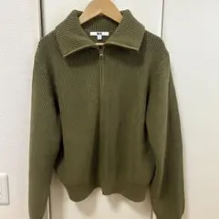 ジップニット　カーディガン　ユニクロ