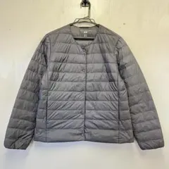古着 UNIQLO ULTRA LIGHT DOWN グレー M レディース