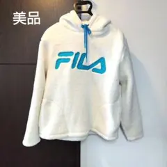 FILA フード付き ホワイトパーカー ITEM#52112