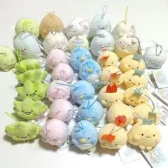 すみっコぐらし 】 ばんざいゴムひも付き マスコット コンプリート19
