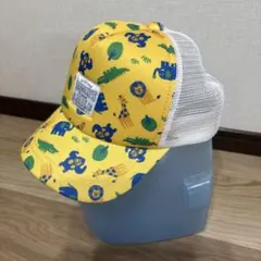 キッズ メッシュキャップ 動物柄 イエローのサムネイル