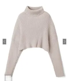 タートルネックニット