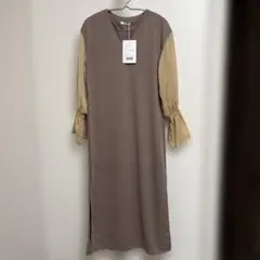 ミウィビレット　切替バイカラーワンピース