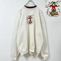 【セール】5XL相当　90s　カナダ製　カカシ　オーガニックコットン　スウェット
