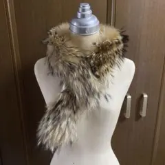 新品タグ付き！リップサービス　タヌキのリアルファー　マフラー　ティペット