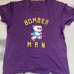 ボンバーマン Tシャツ L 紫