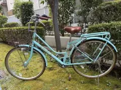 ライトグリーン シティサイクル 前カゴ 名古屋市名東区引き取り限定