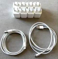 【Apple純正】充電器8個＋Lightningケーブル2本 まとめ売り