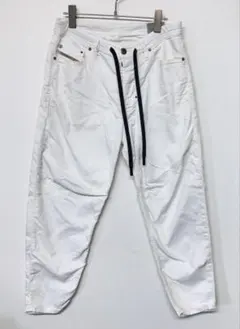 DIESEL ディーゼル ホワイト デニム ドローストリング 36 加工 - メルカリ