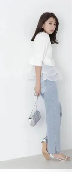 スリットストレートデニムパンツのサムネイル