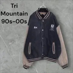 【k8284】USA古着トリマウンテン90s00s当時物デニムアワードジャケット