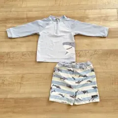プティマイン サメ 水着 ラッシュガード セット 90cm
