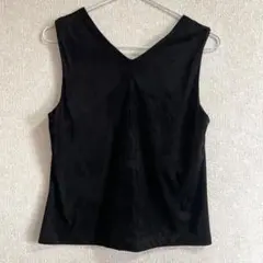 Gorge‪‪❤︎‬Vネック ノースリーブブラウス(黒) Fサイズのサムネイル