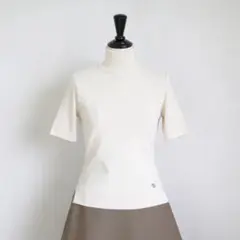 jolie mignon タートルネックストレッチ半袖プルオーバー