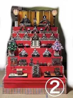 ④雛壇　7段飾り　春童作　吉野雛 2025年最新】雛壇 7段の人気アイテム - メルカリ