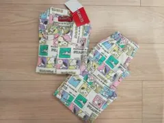 新品タグ付 スヌーピー パジャマ 長袖 110㎝ パンツ シャツ ボタン