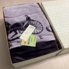 新品 CELINE アクリルニューマイヤー毛布 セリーヌ バイオレット