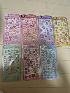 7枚セット　キャラクターうる/ちゅるシール　ぷっくり硬い