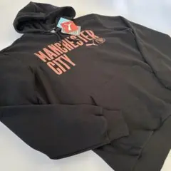 新品　PUMA プーマ　マンチェスターシティ　フーディー　パーカー　L 黒