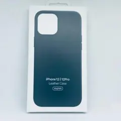 中古 iphone12pro 純正レザーケース iPhone 12 Apple アップル 純正 / Pro レザーケース・ブラック