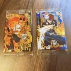 僕のヒーローアカデミア ウエハース4弾「轟焦凍」「エンデヴァー」　レアカード