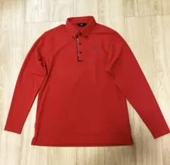 Munsingwear 長袖ポロシャツ レッド Mサイズ - メルカリ